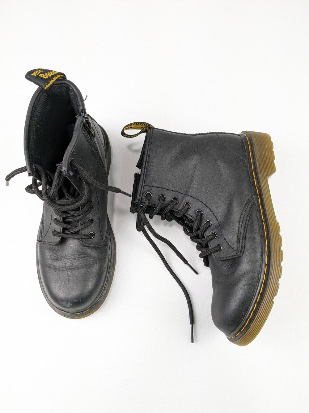 Dr. Marten's Black Matte Boots - Youth 3